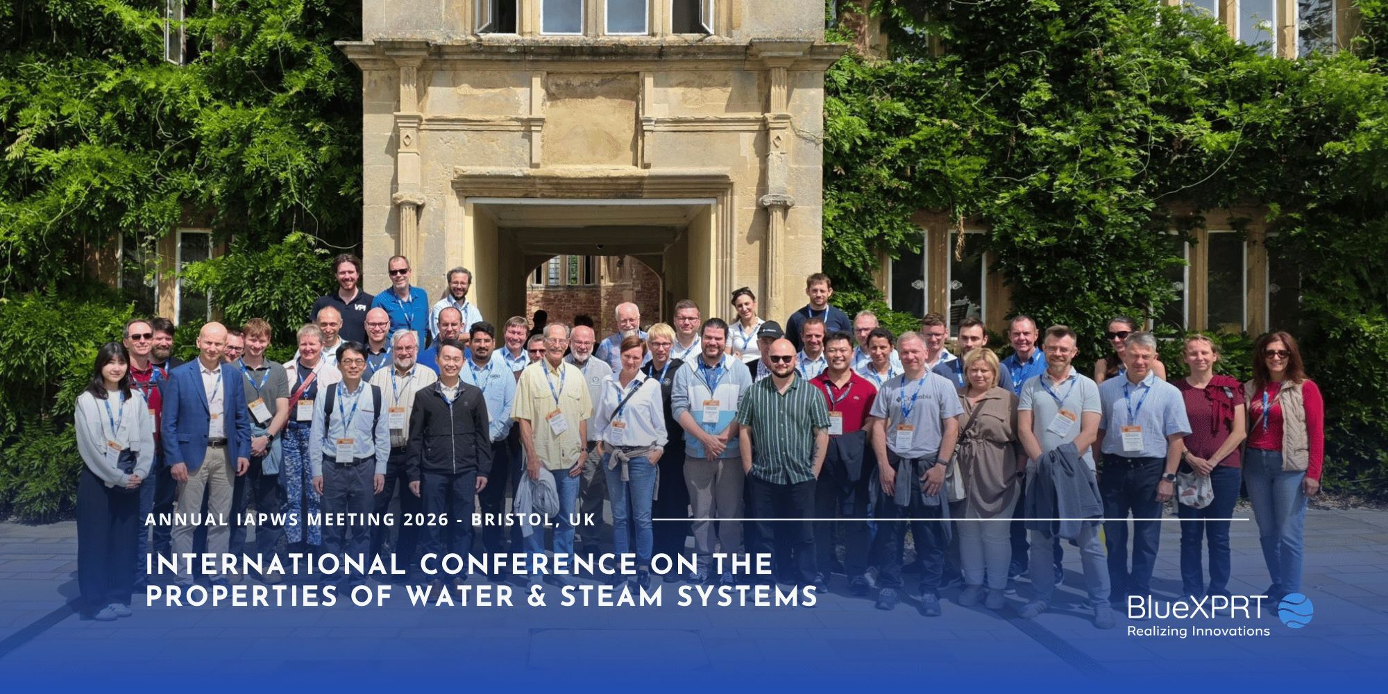 Annual IAPWS Meeting 2026 in Bristol, UK